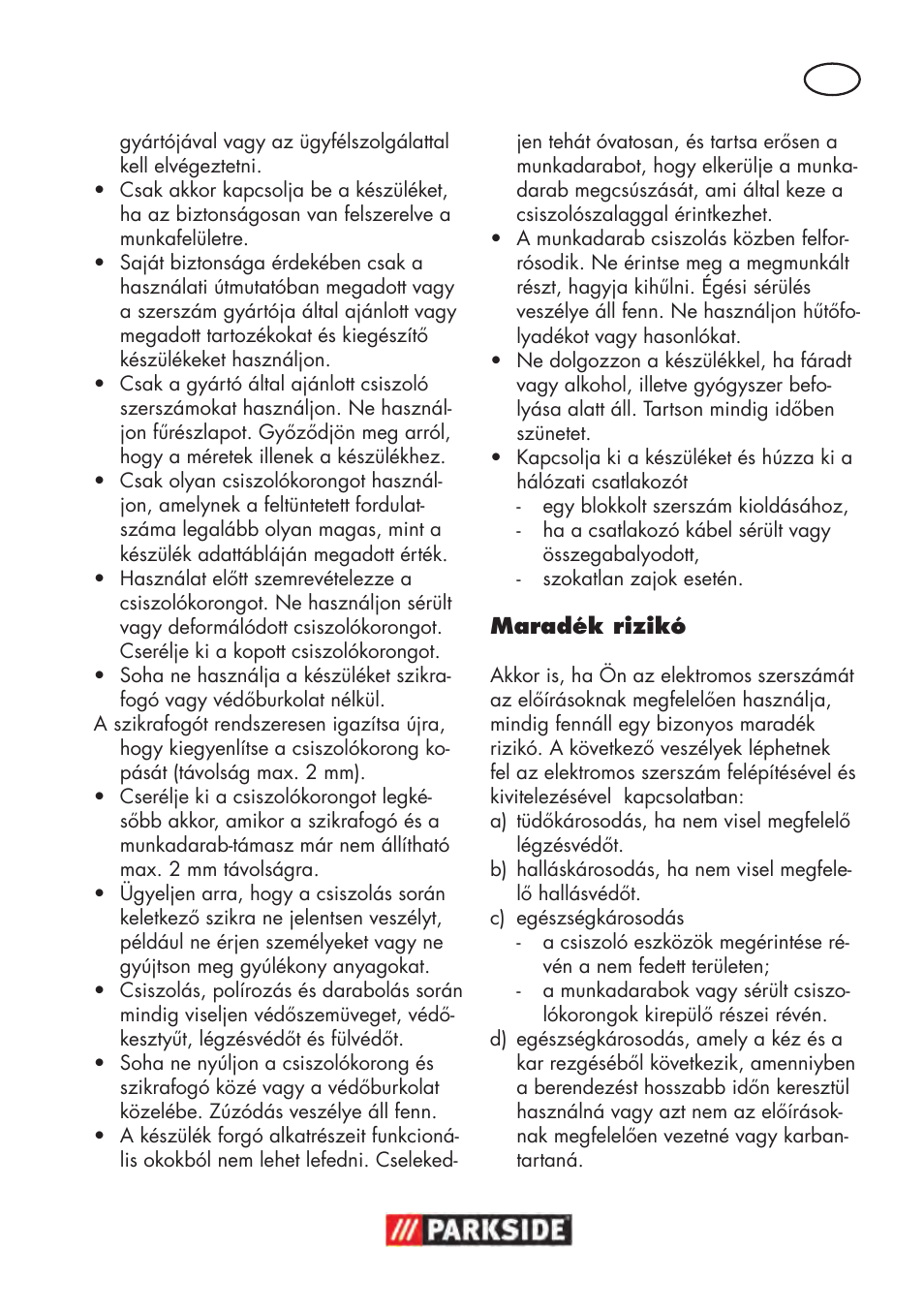 Parkside PDOS 200 B2 User Manual | Page 41 / 104