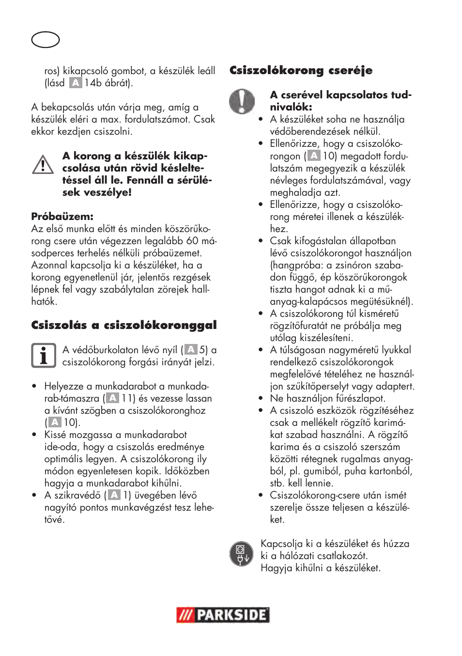Parkside PDOS 200 B2 User Manual | Page 44 / 104