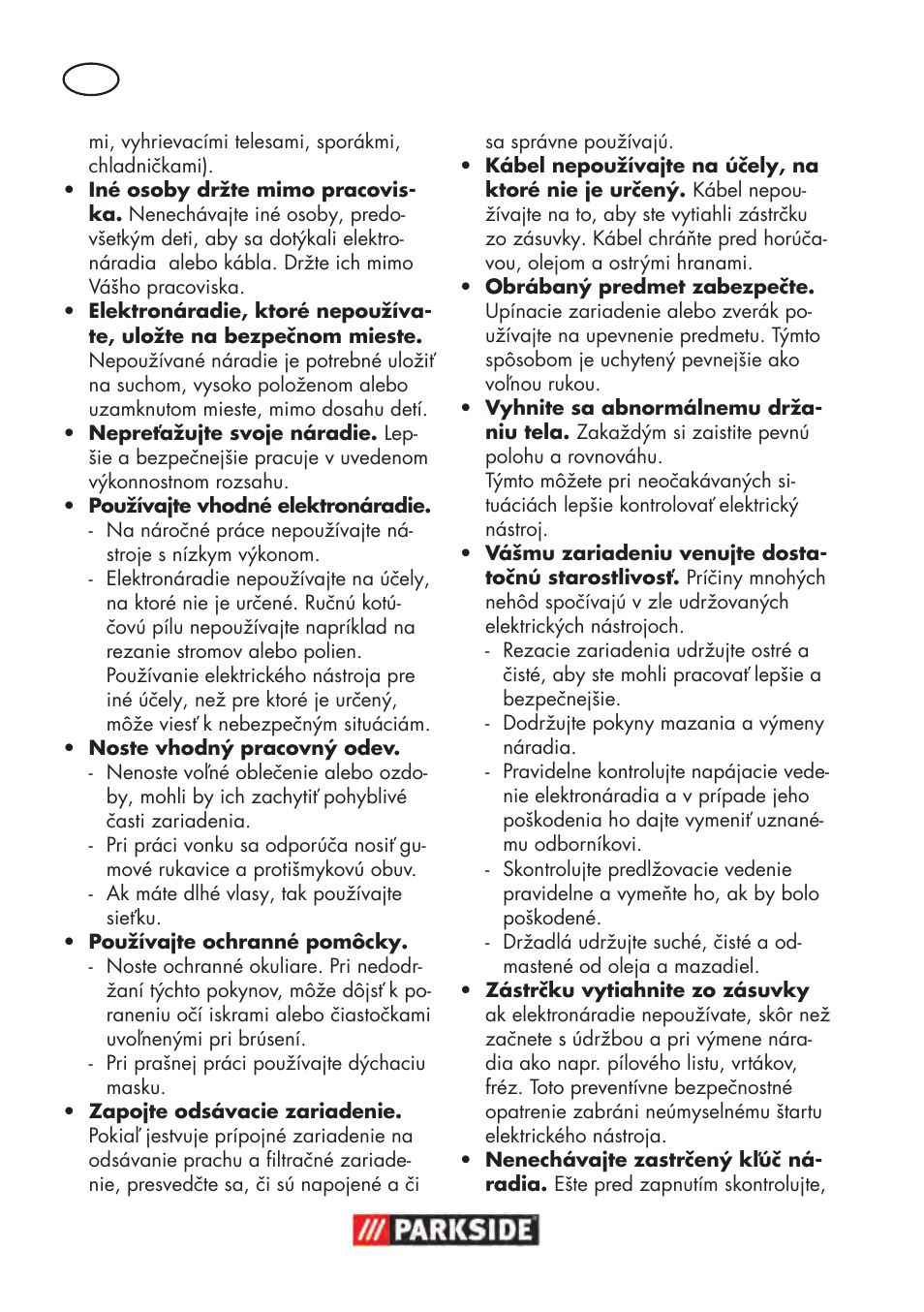 Parkside PDOS 200 B2 User Manual | Page 70 / 104