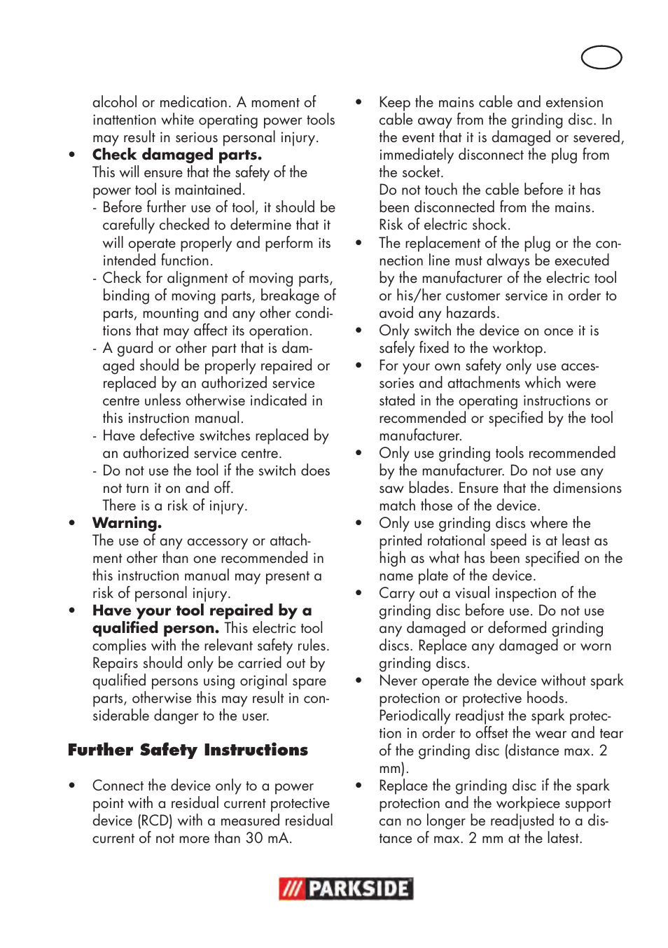 Parkside PDOS 200 B2 User Manual | Page 9 / 104