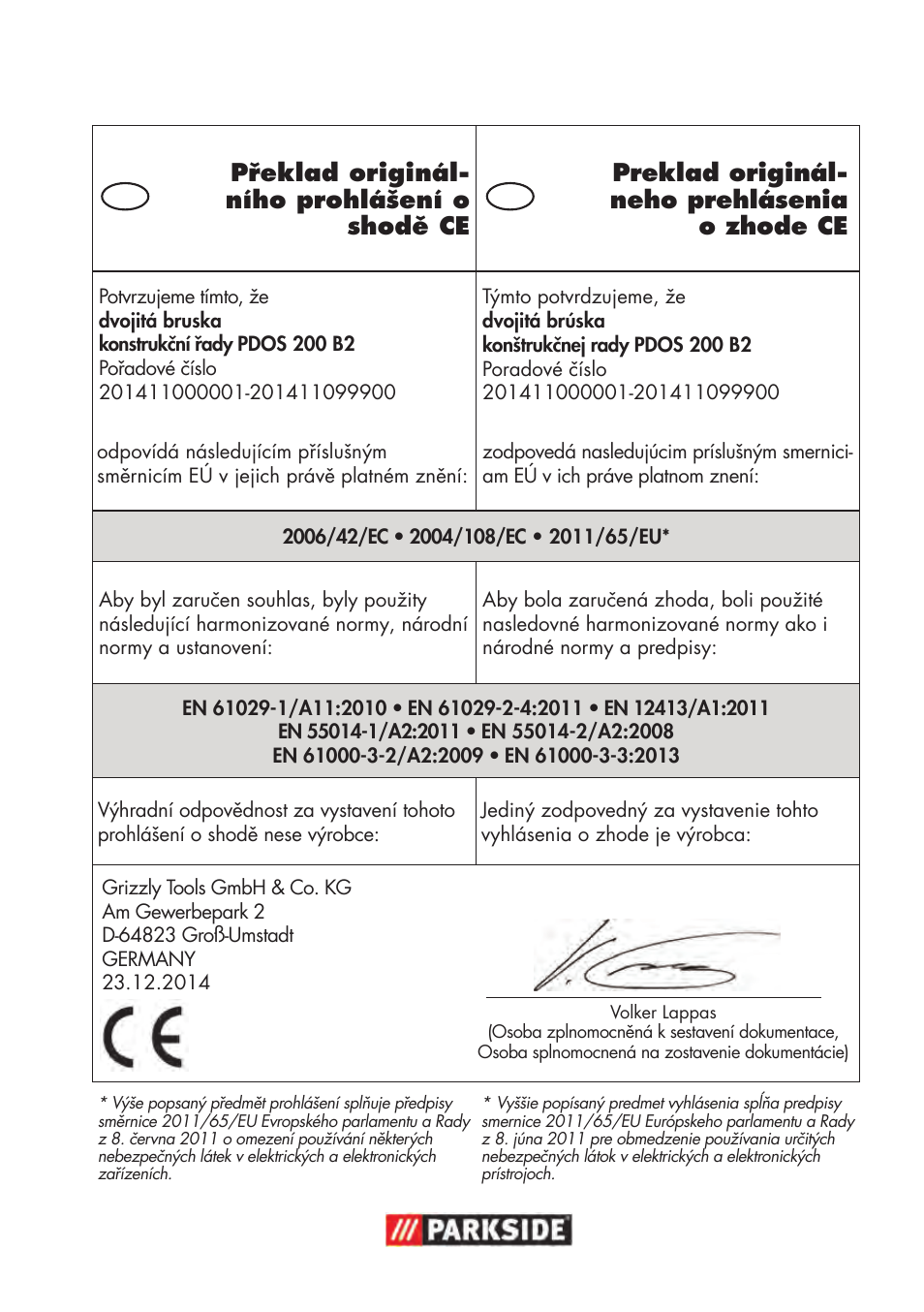 Parkside PDOS 200 B2 User Manual | Page 99 / 104