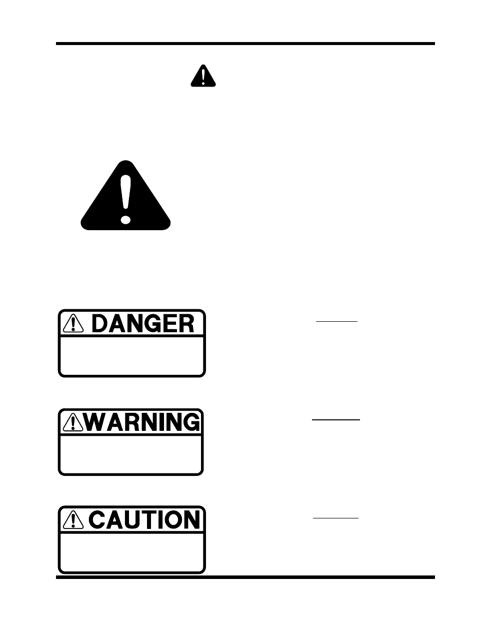 Safety, Safety alert symbol, Warning | Caution, Safety symbols | Dixon 6520-1099 User Manual | Page 9 / 42