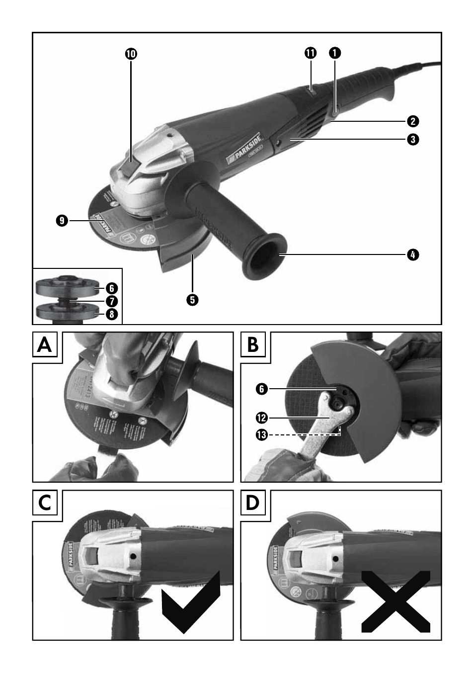 Parkside PWS 125 A1 User Manual | Page 3 / 105