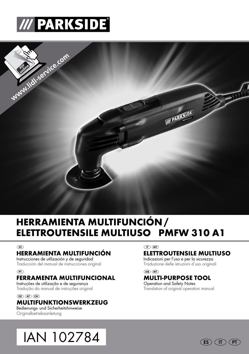 Parkside PMFW 310 A1 User Manual | 54 pages