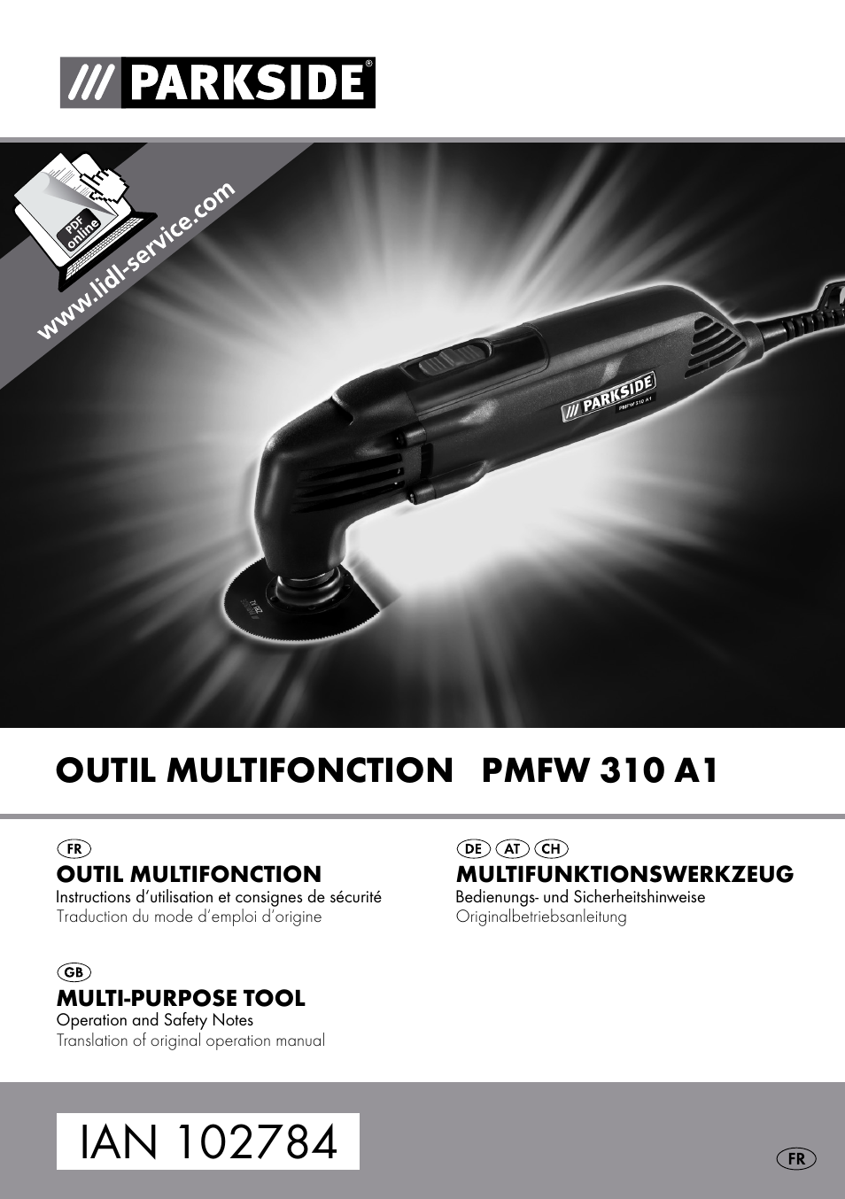 Parkside PMFW 310 A1 User Manual | 34 pages