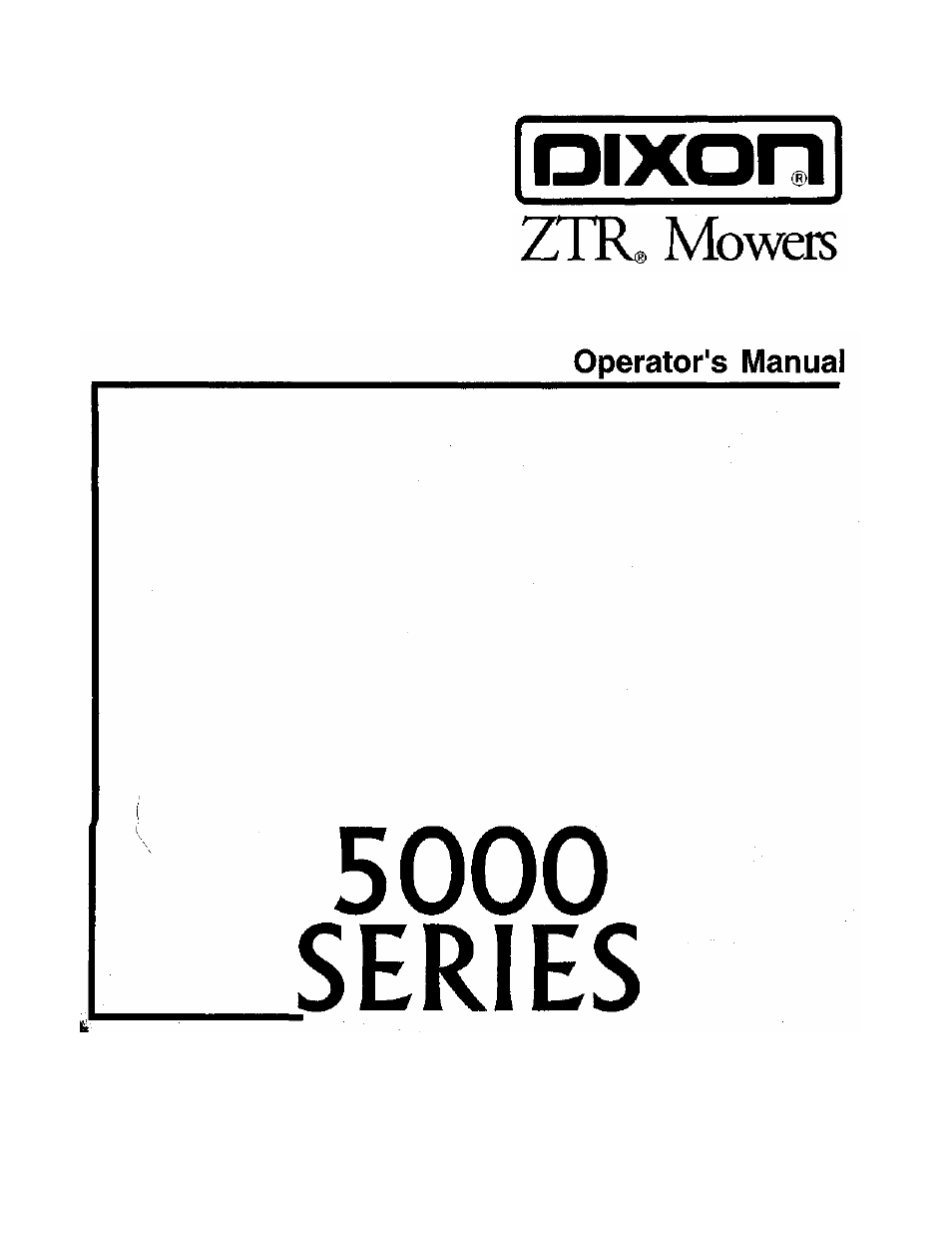 Dixon ZTR 5022 User Manual | 48 pages
