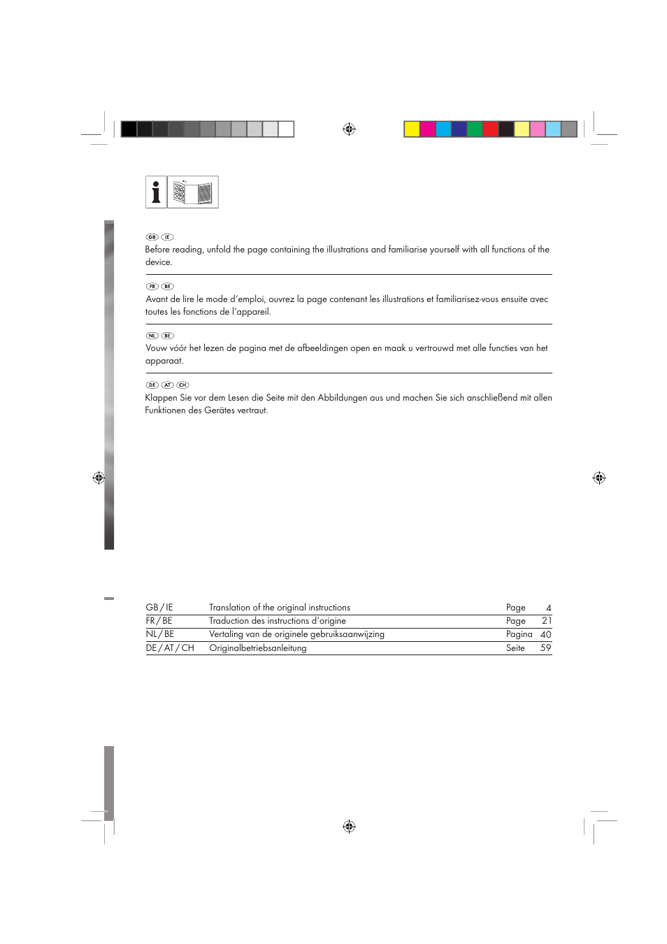 Parkside PSSA 18 A1 User Manual | Page 2 / 84