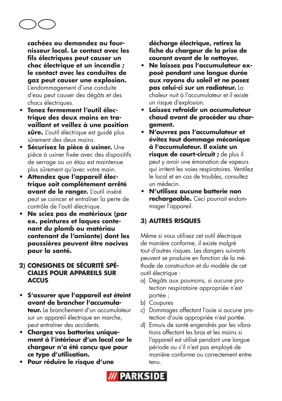 Fr be | Parkside PSSA 18 A1 User Manual | Page 28 / 84