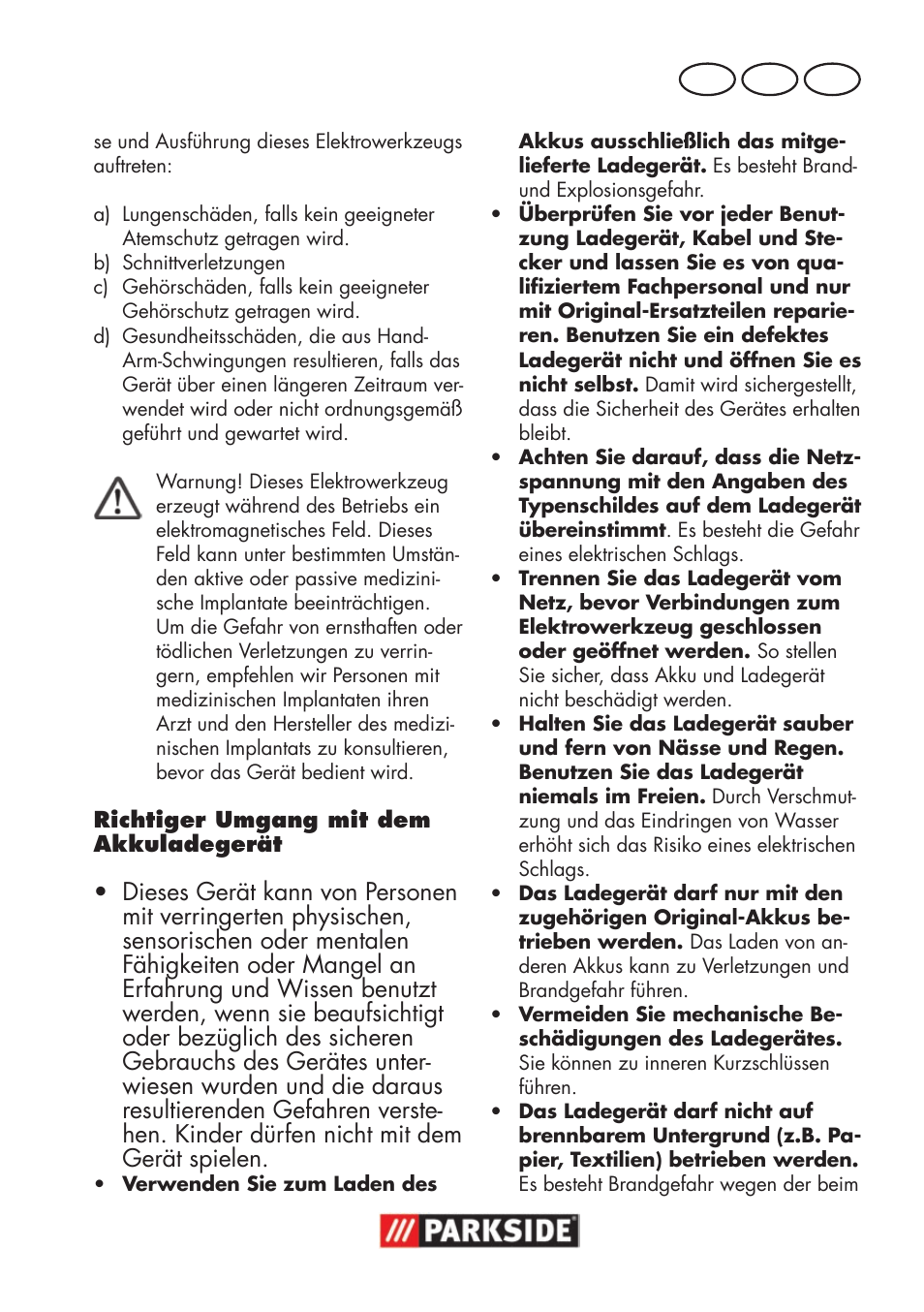 Parkside PSSA 18 A1 User Manual | Page 67 / 84