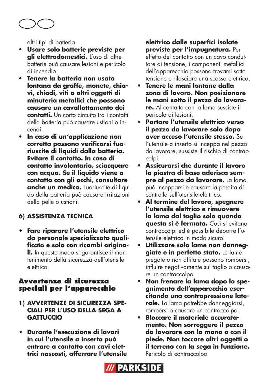 It mt | Parkside PSSA 18 A1 User Manual | Page 10 / 64