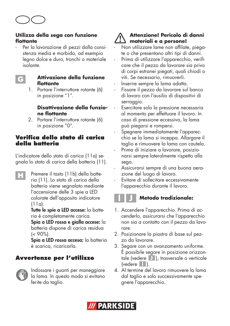 It mt | Parkside PSSA 18 A1 User Manual | Page 16 / 64
