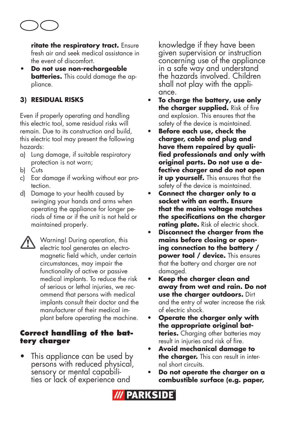 Parkside PSSA 18 A1 User Manual | Page 30 / 64