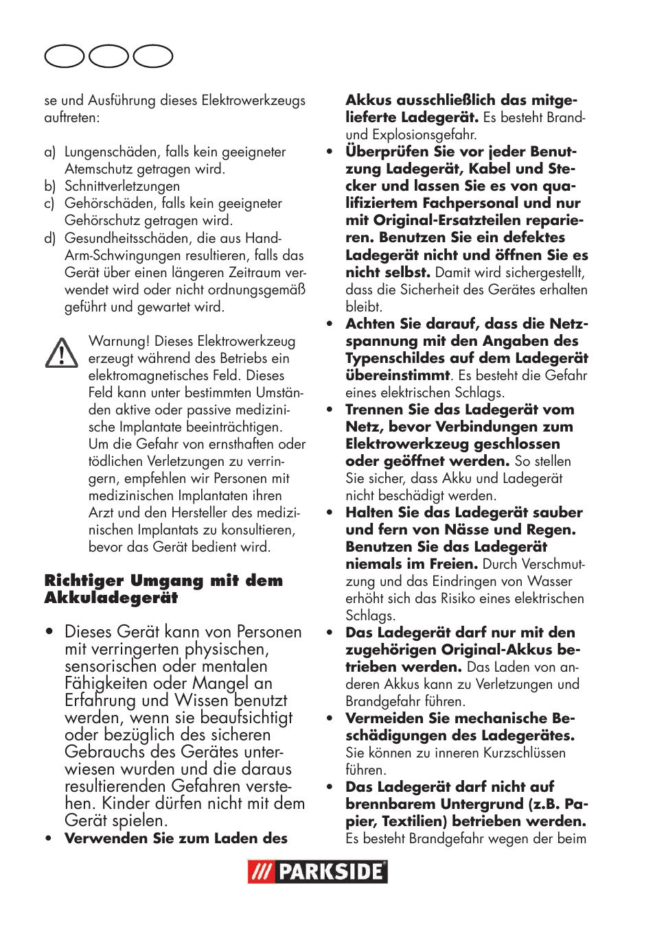 Parkside PSSA 18 A1 User Manual | Page 48 / 64