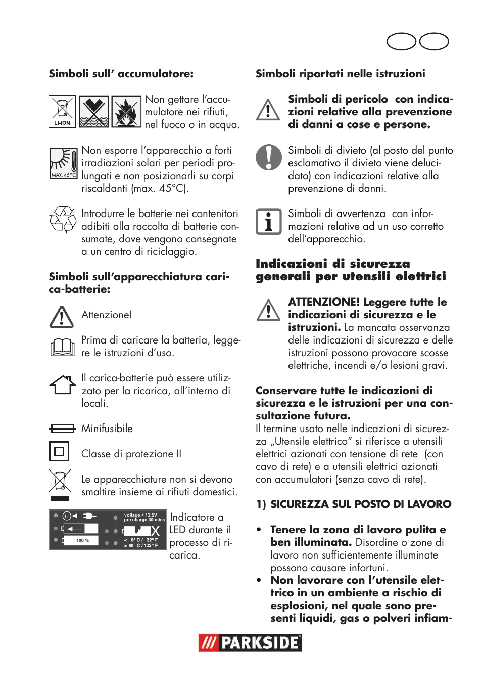 It mt | Parkside PSSA 18 A1 User Manual | Page 7 / 64