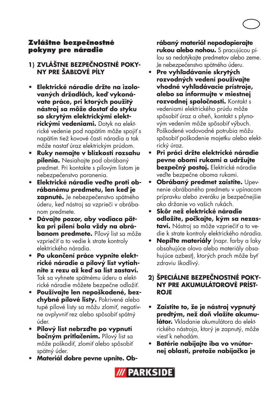 Parkside PSSA 18 A1 User Manual | Page 101 / 140