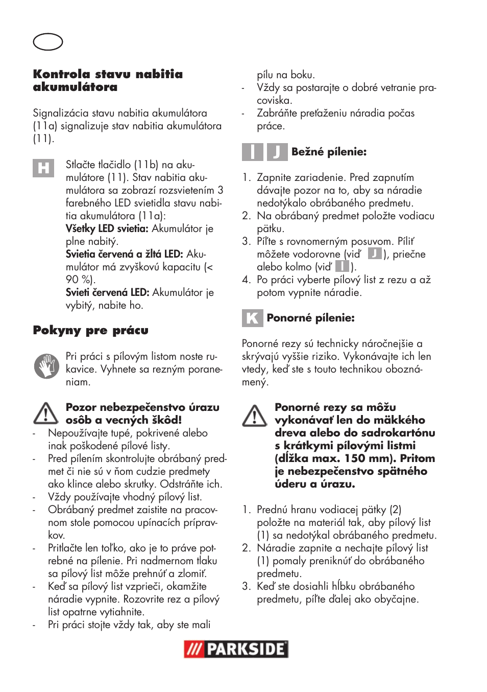 Parkside PSSA 18 A1 User Manual | Page 106 / 140