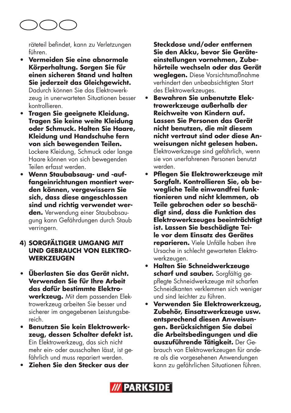 De at ch | Parkside PSSA 18 A1 User Manual | Page 118 / 140