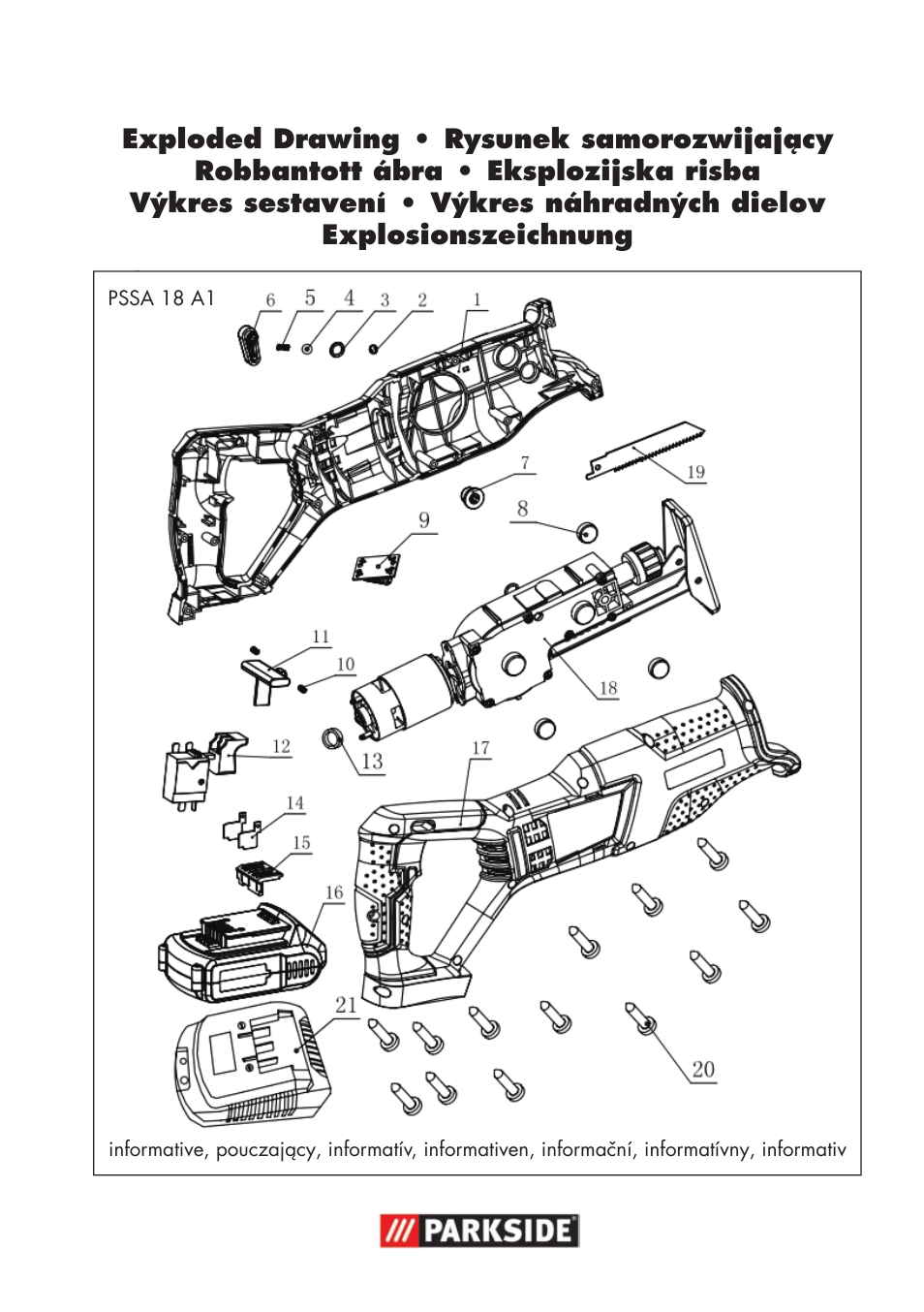 Parkside PSSA 18 A1 User Manual | Page 137 / 140
