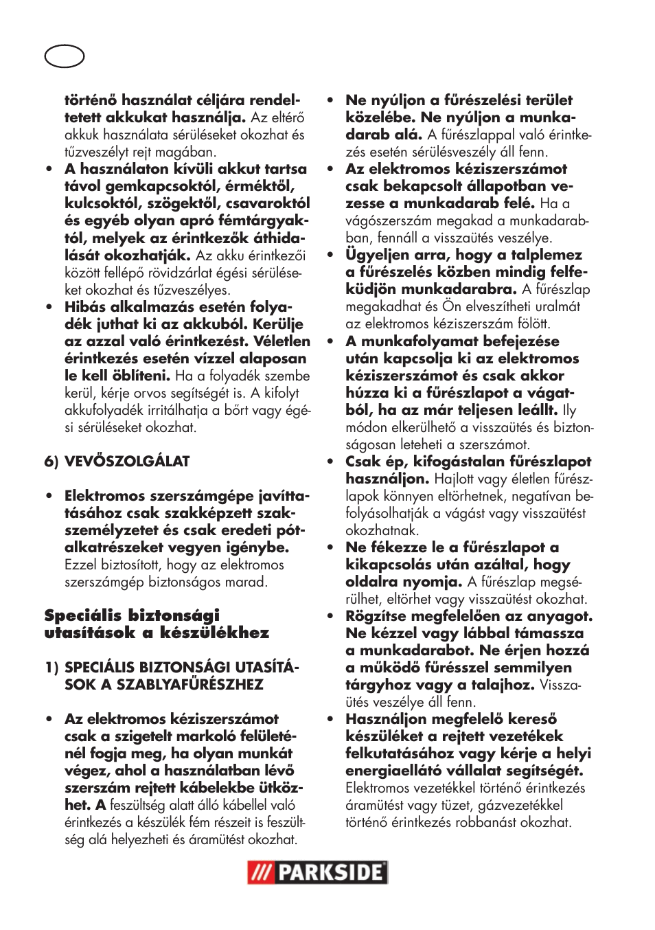 Parkside PSSA 18 A1 User Manual | Page 46 / 140