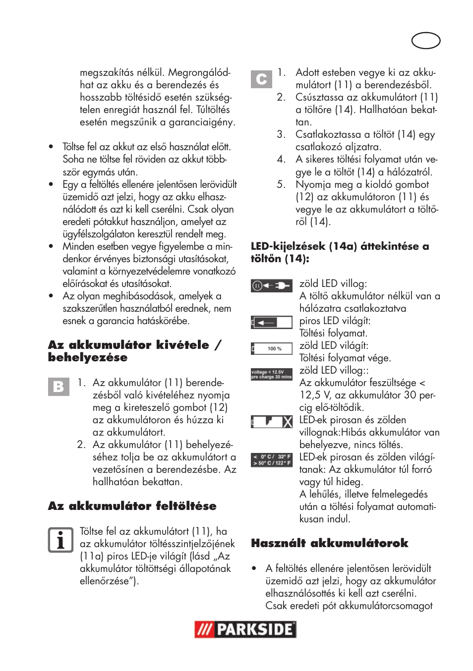 Parkside PSSA 18 A1 User Manual | Page 49 / 140