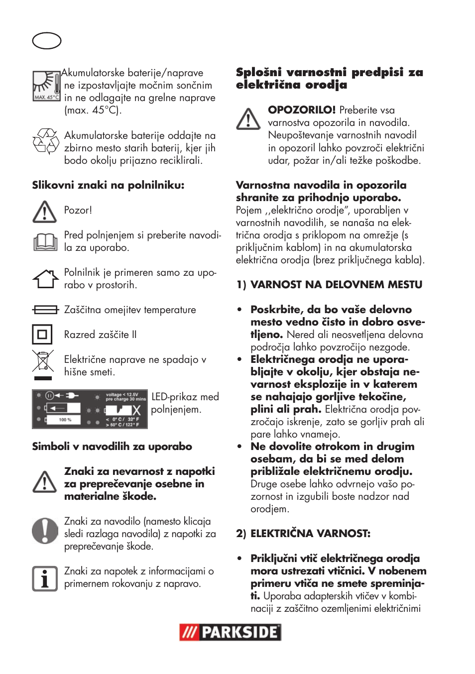 Parkside PSSA 18 A1 User Manual | Page 62 / 140