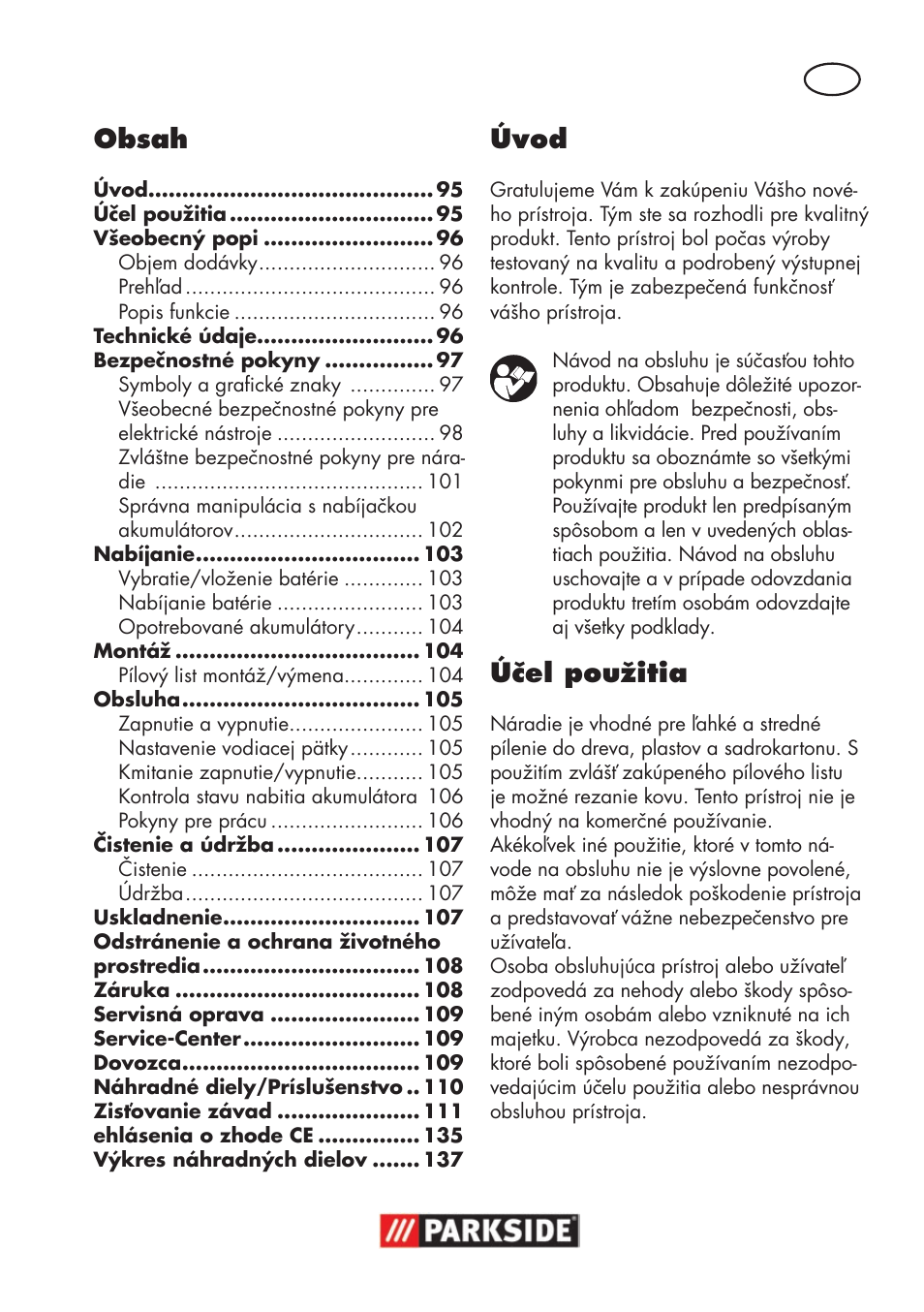 Parkside PSSA 18 A1 User Manual | Page 95 / 140