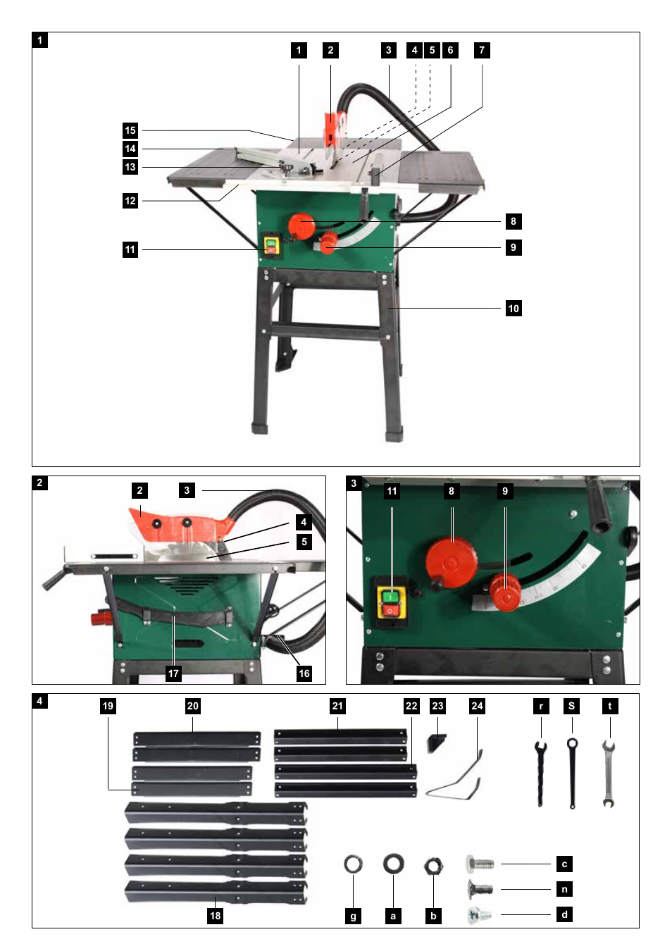 Parkside PTK 2000 A1 User Manual | Page 3 / 64