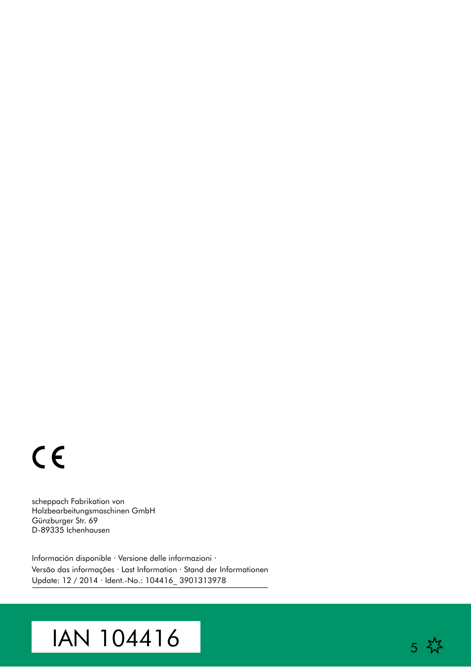 Parkside PTK 2000 A1 User Manual | Page 80 / 80