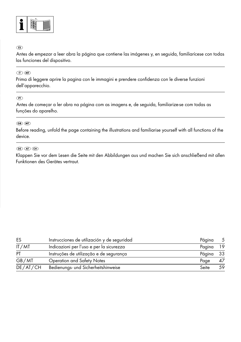 Parkside PTS 500 A1 User Manual | Page 2 / 72
