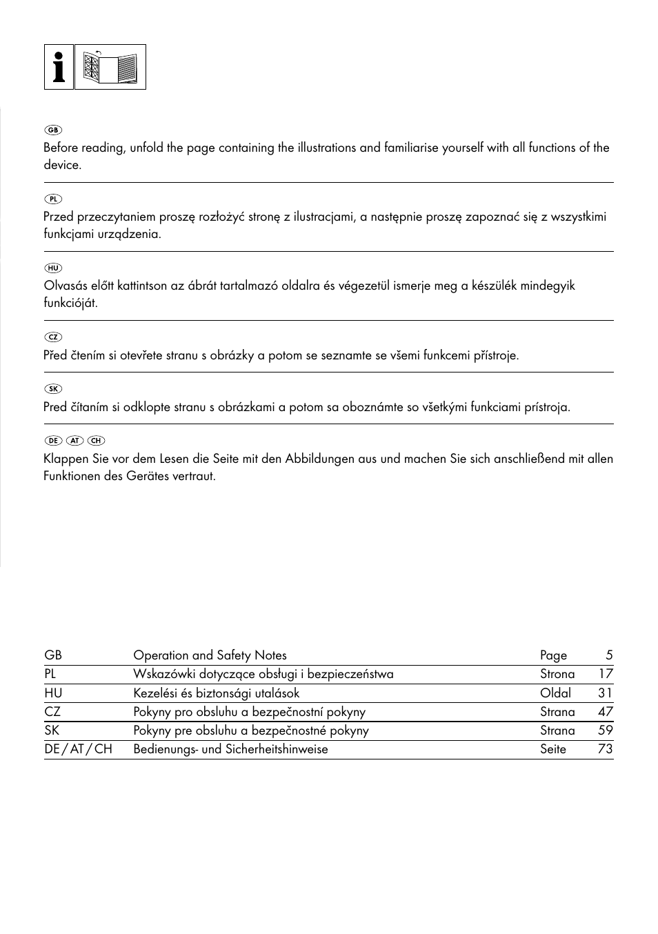 Parkside PTS 500 A1 User Manual | Page 2 / 86