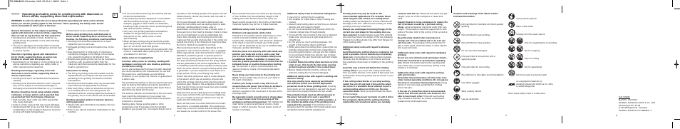 Parkside DIAMOND CUTTING DISC User Manual | 2 pages