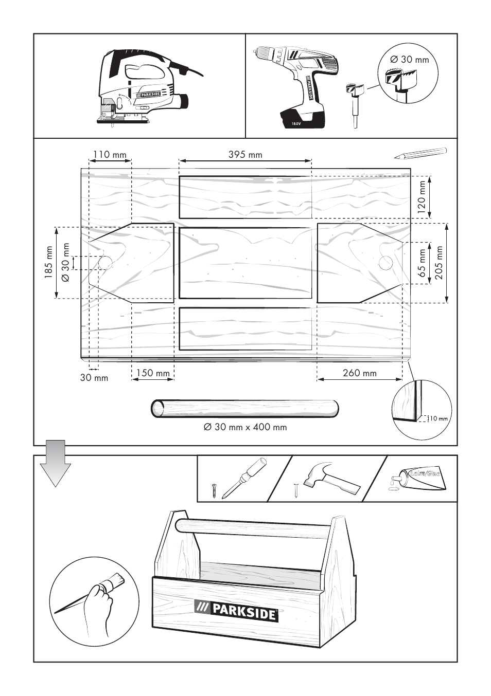 Parkside PSTDA 18-Li A1 User Manual | Page 4 / 41