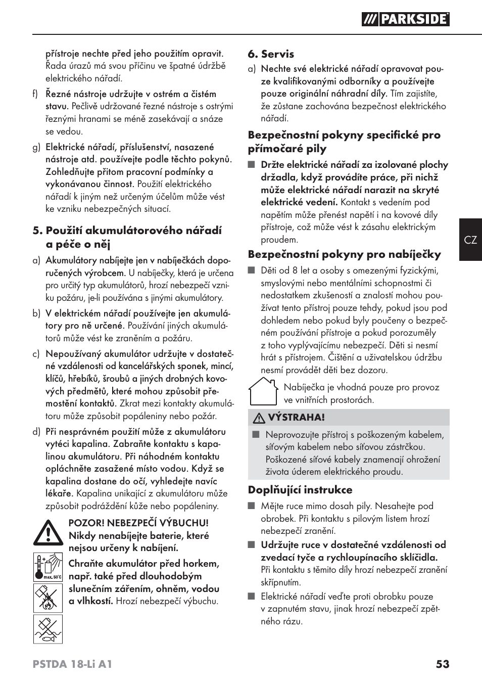 Parkside PSTDA 18-Li A1 User Manual | Page 57 / 89