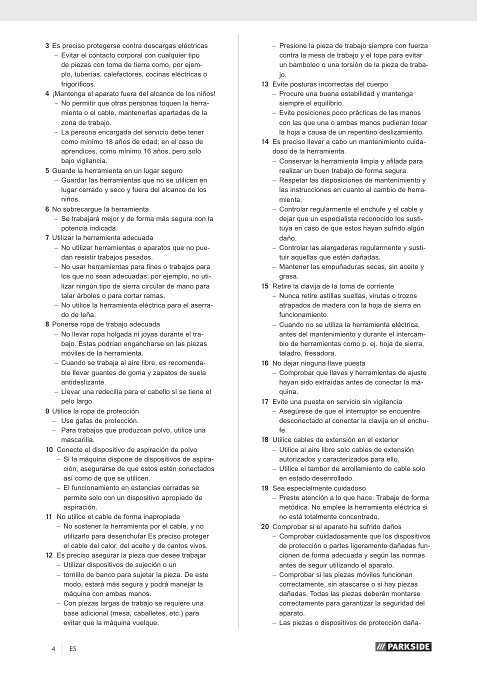 Parkside PKS 1500 A1 User Manual | Page 9 / 64