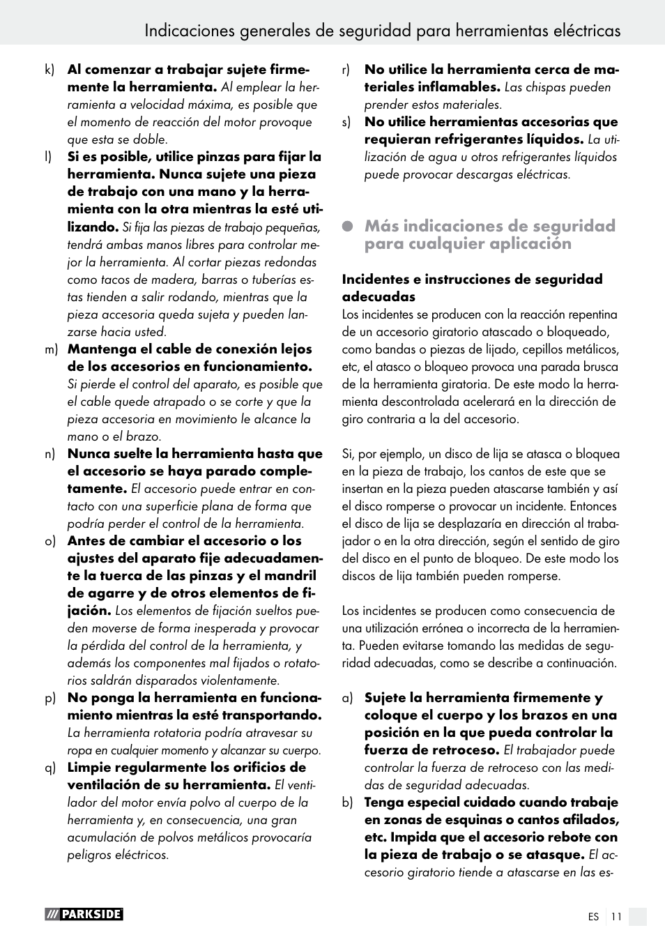 Parkside PFBS 10.8 A1 User Manual | Page 11 / 73