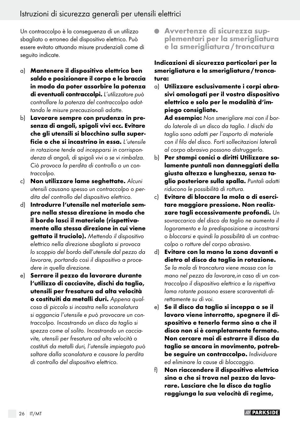 Parkside PFBS 10.8 A1 User Manual | Page 26 / 73