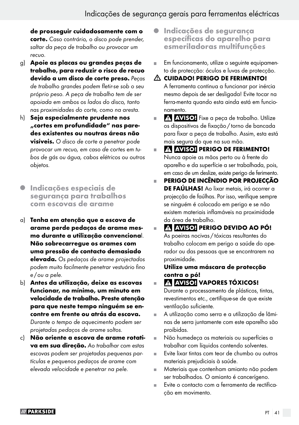 Parkside PFBS 10.8 A1 User Manual | Page 41 / 73