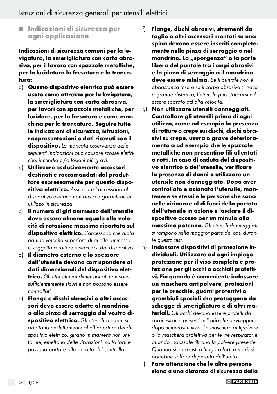 Parkside PFBS 10.8 A1 User Manual | Page 38 / 59