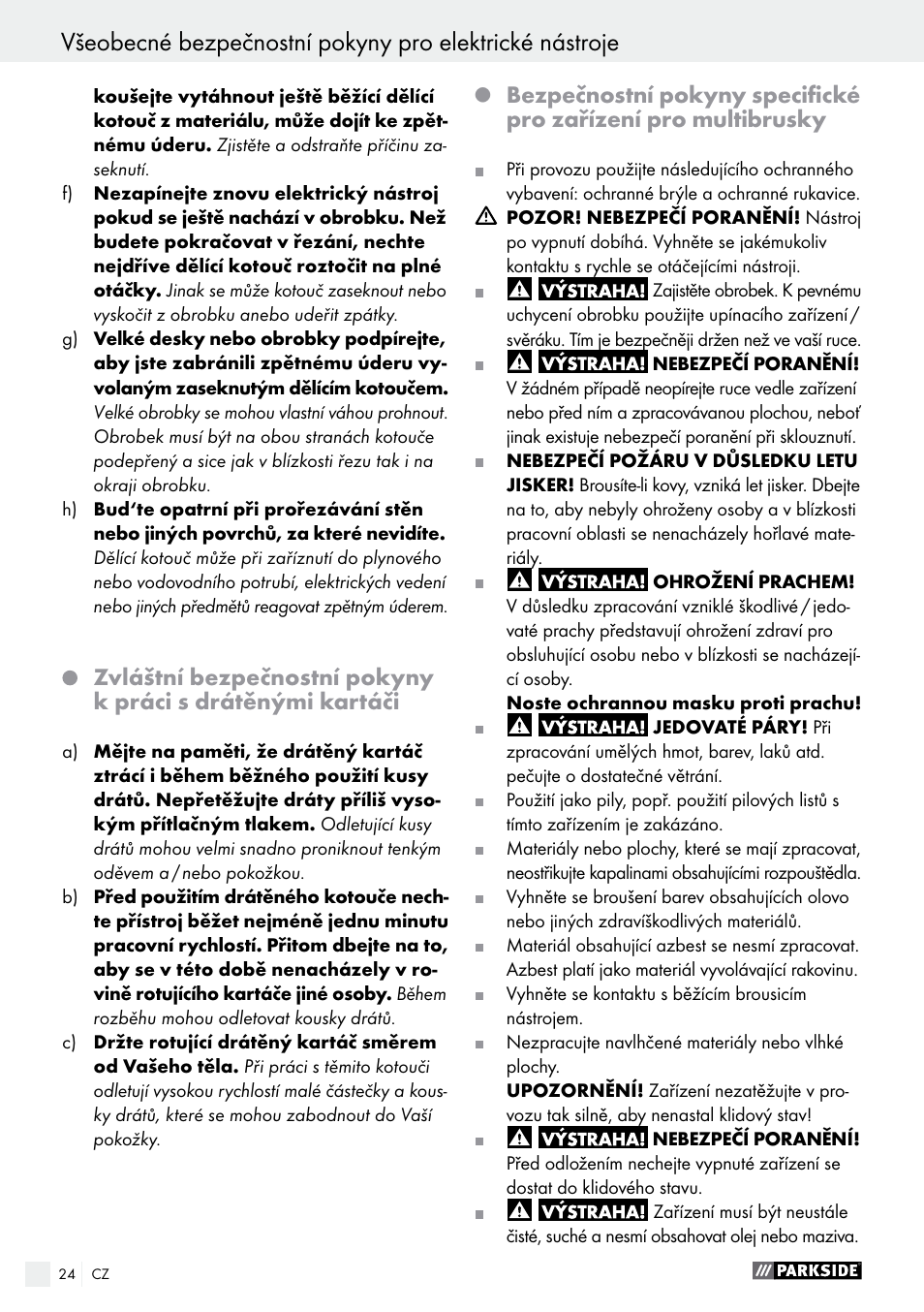 Parkside PFBS 10.8 A1 User Manual | Page 24 / 57