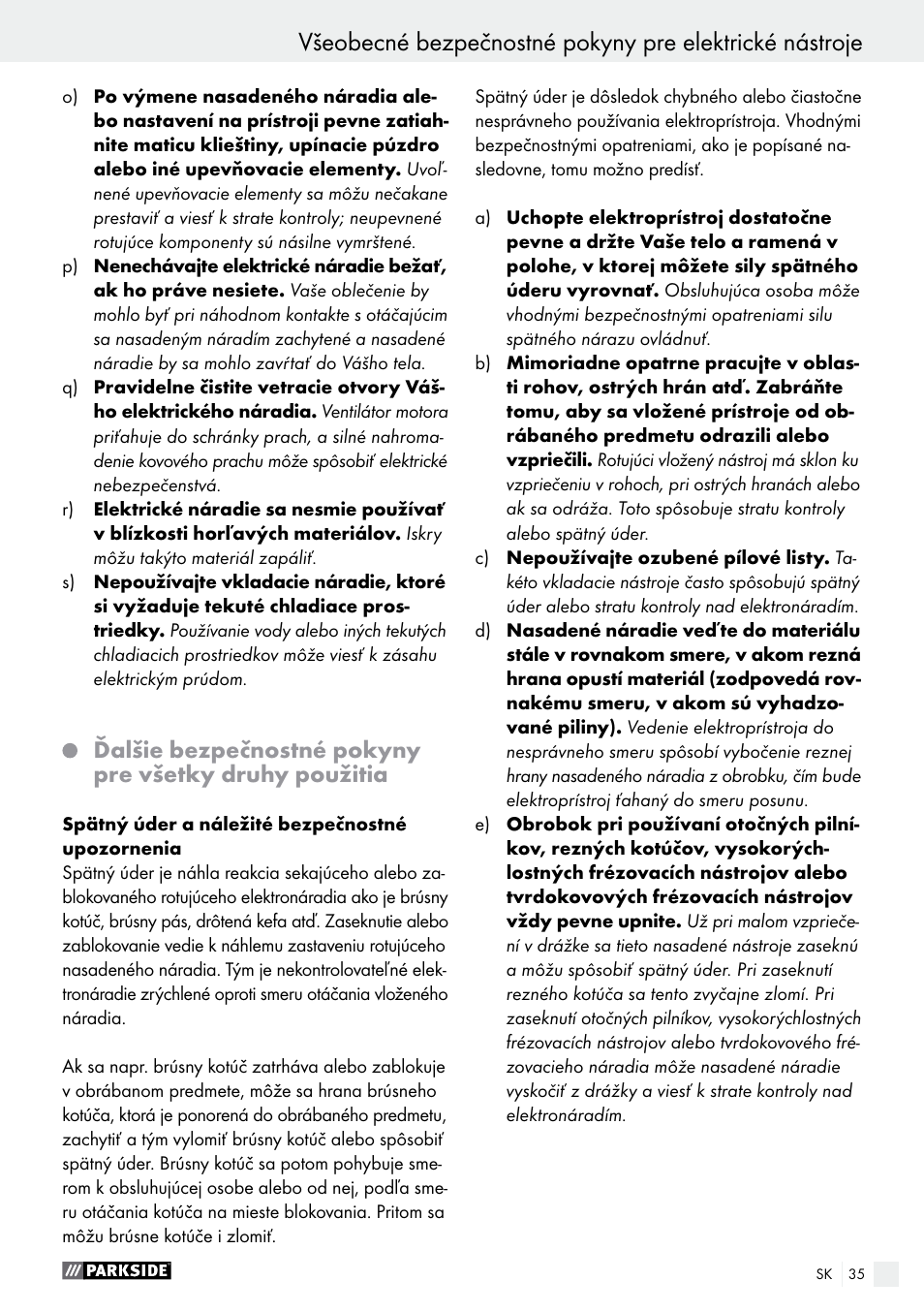 Parkside PFBS 10.8 A1 User Manual | Page 35 / 57