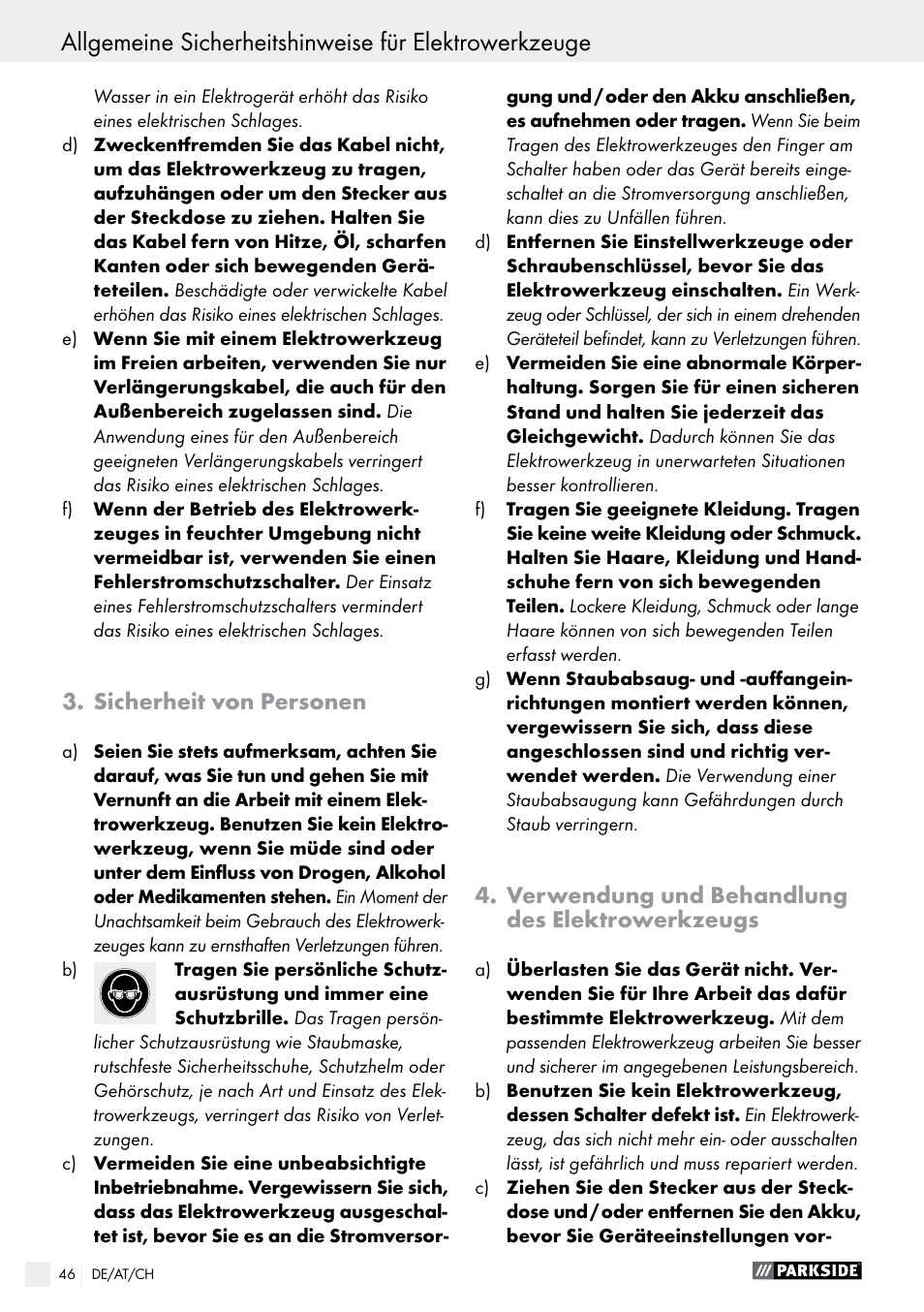 Parkside PFBS 10.8 A1 User Manual | Page 46 / 57