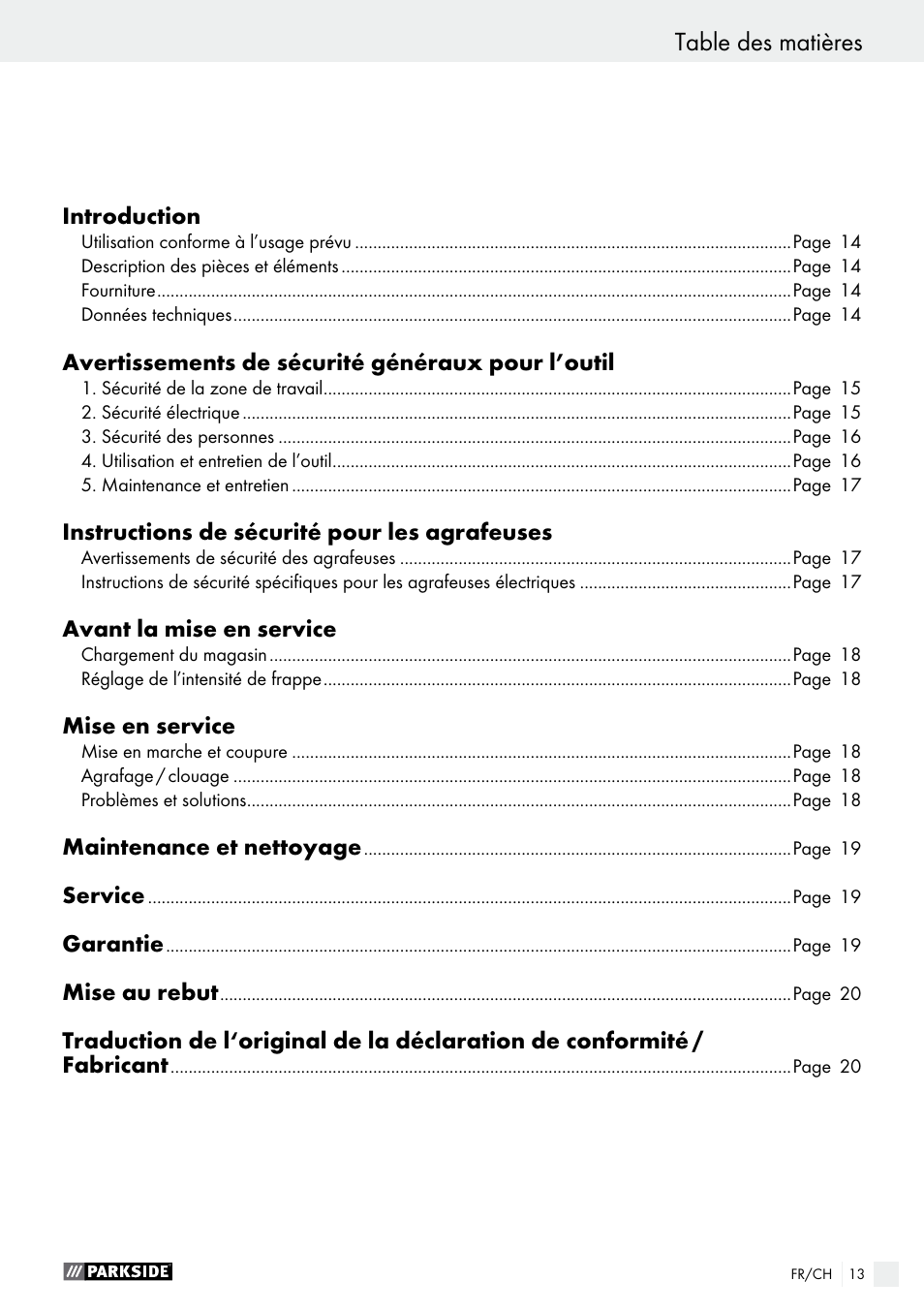 Parkside PET 25 B1 User Manual | Page 13 / 36