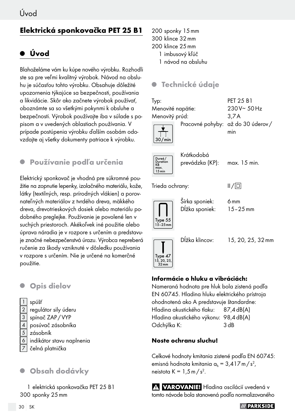 Parkside PET 25 B1 User Manual | Page 30 / 45