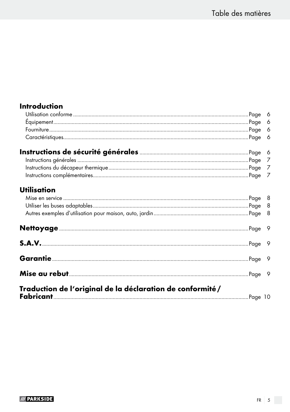 Parkside PHLG 2000 C2 User Manual | Page 5 / 23