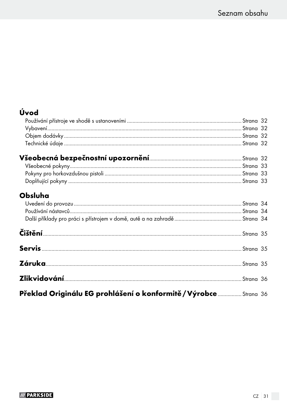 Parkside PHLG 2000 C2 User Manual | Page 31 / 49