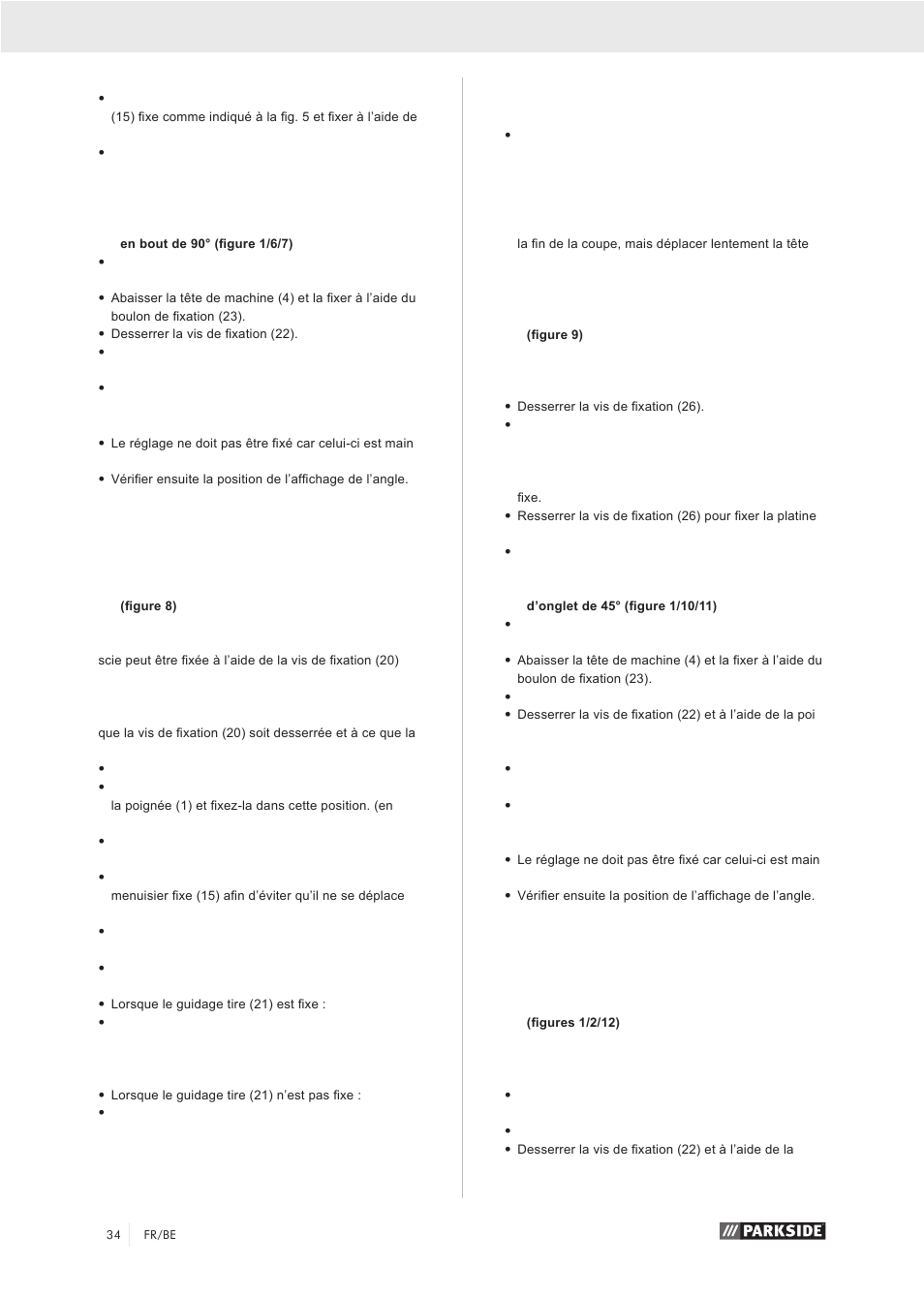 Parkside PZKS 1500 A1 User Manual | Page 39 / 76