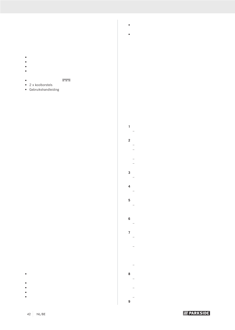 Reglementair gebruik, Belangrijke aanwijzingen | Parkside PZKS 1500 A1 User Manual | Page 47 / 76