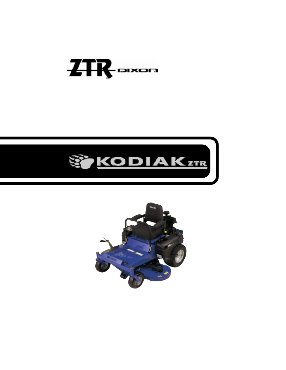 Dixon Kodiak 18124-0804 User Manual | 52 pages