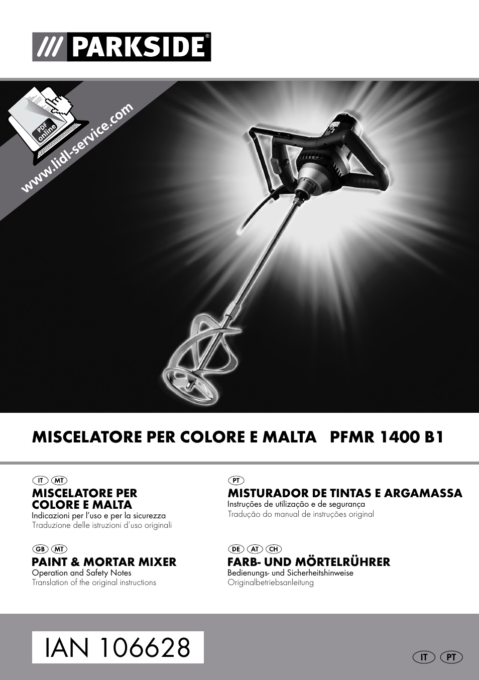 Parkside PFMR 1400 B1 User Manual | 37 pages