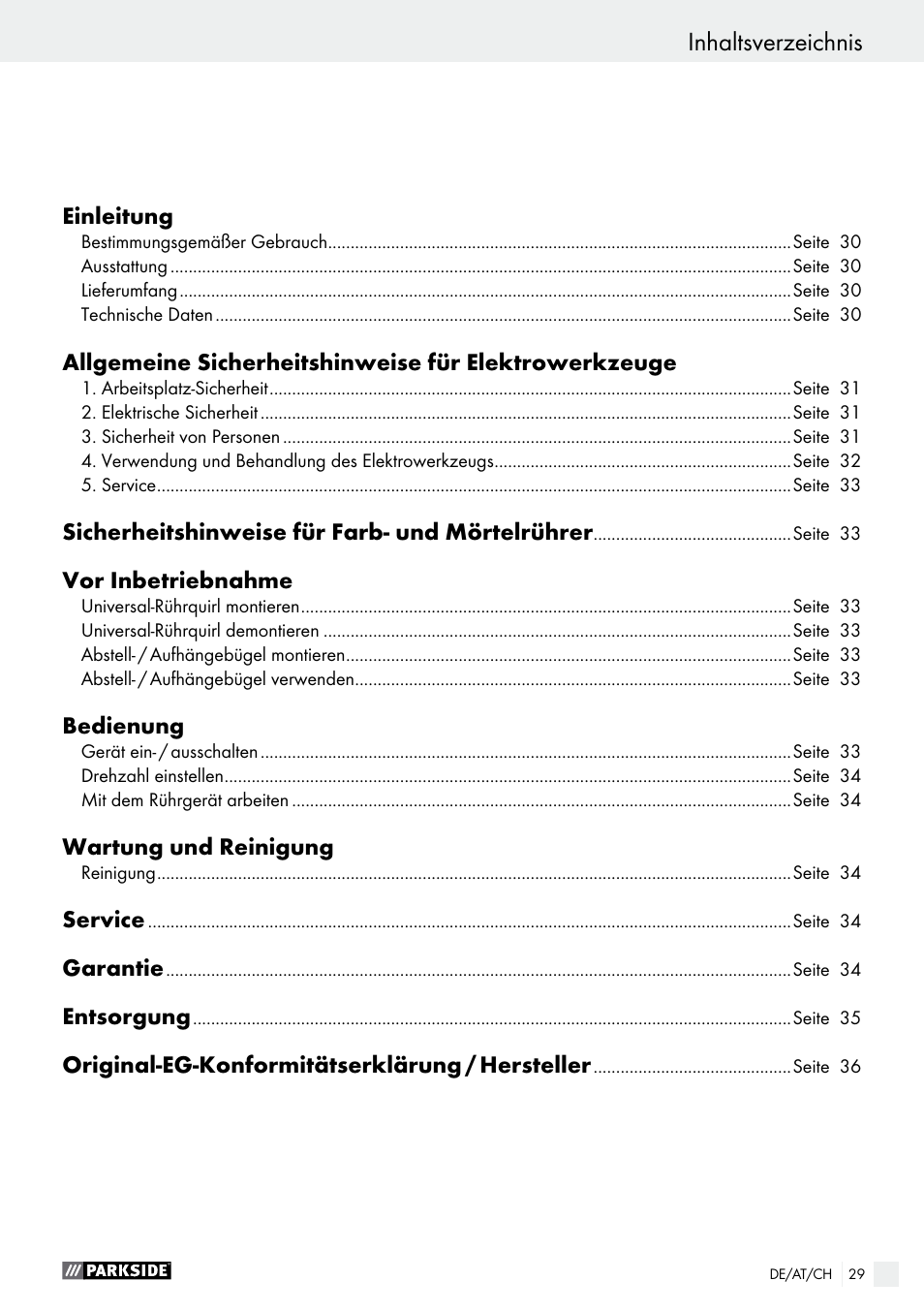 Parkside PFMR 1400 B1 User Manual | Page 29 / 37